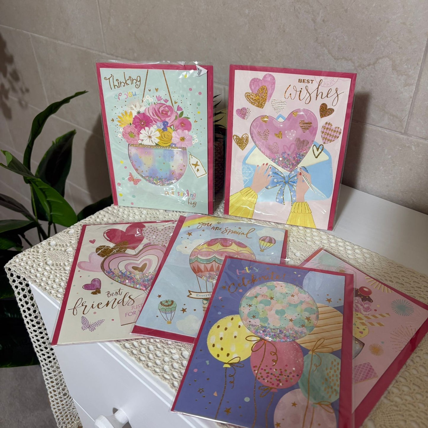 Colorful shaker Cards