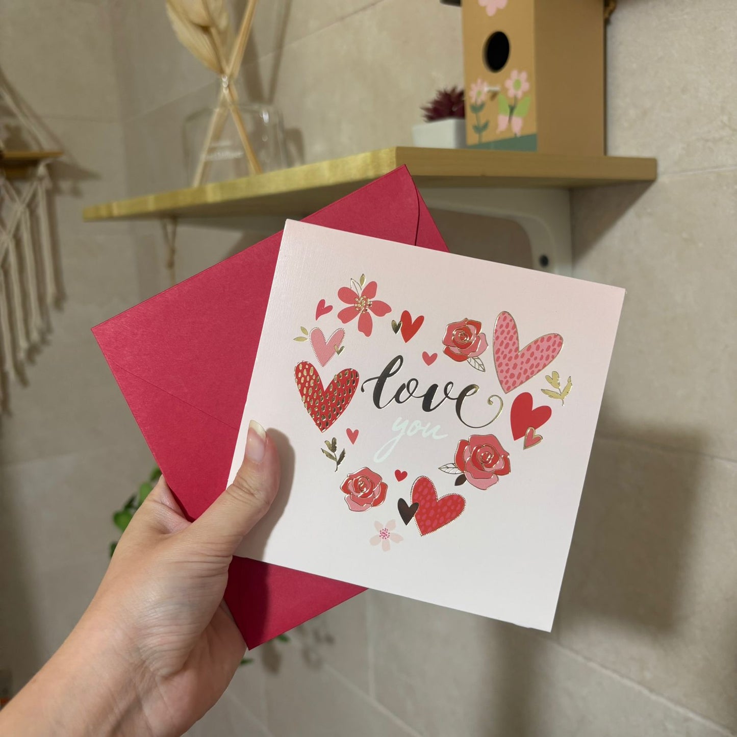 Red Hearts Love Pop Cards