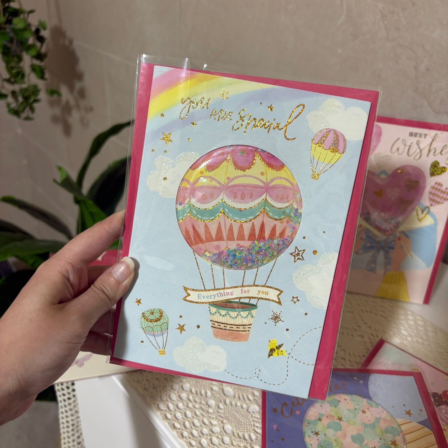 Colorful shaker Cards