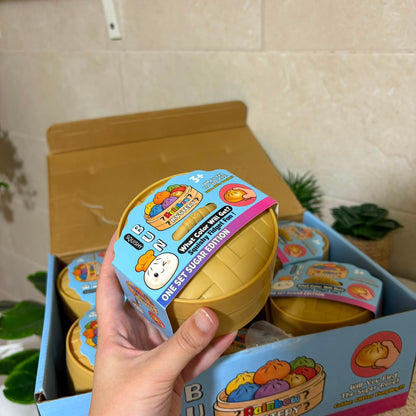 Glitter Dumpling Squishy Toy with Steamer Basket - Blind Box