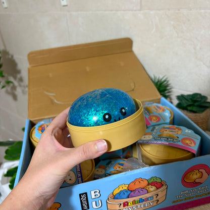 Glitter Dumpling Squishy Toy with Steamer Basket - Blind Box