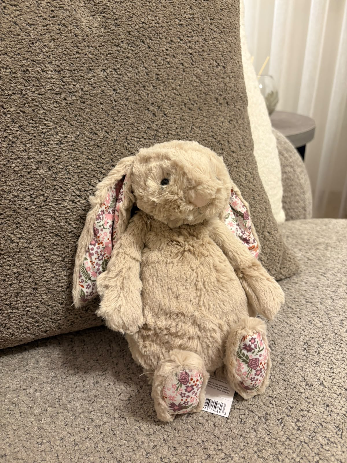 Floral Bunny plush - Biege - 30 cm