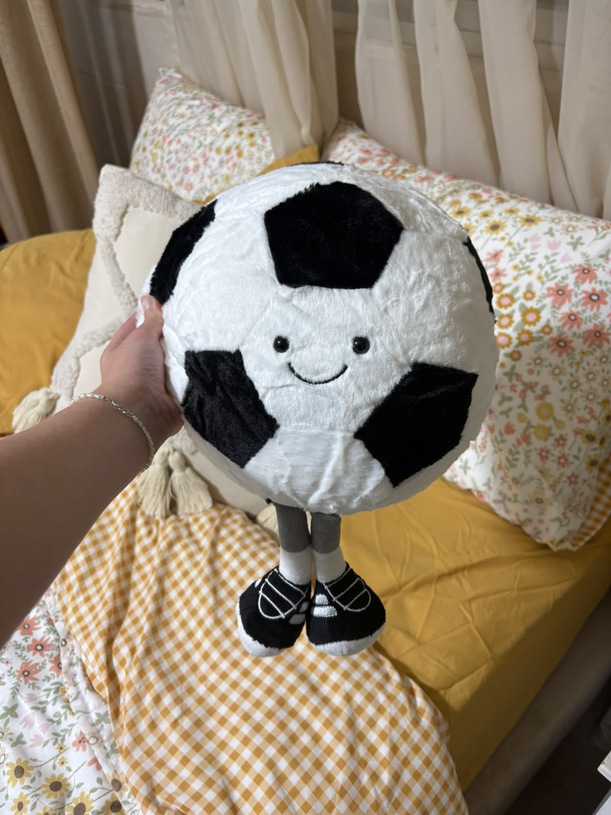 Kawaii Sports Ball Plushies – Basketball & Football - 30 cm