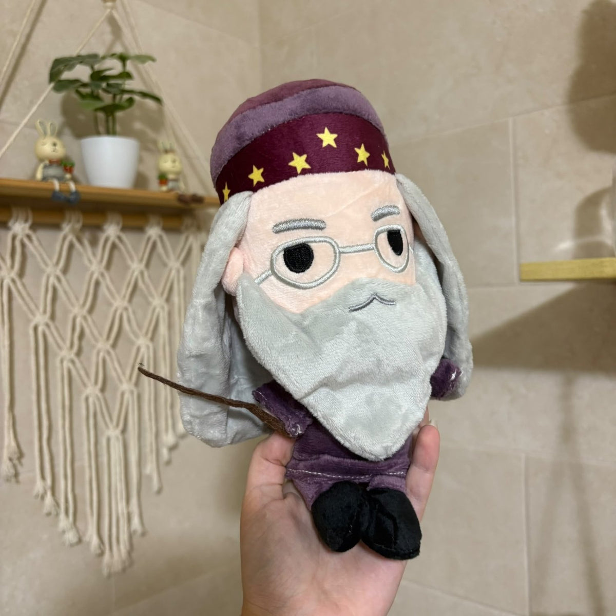 Albus Dumbledore Plush Doll – Cute Wizard Headmaster Stuffed Toy & Desk Decor - Pinky Promise