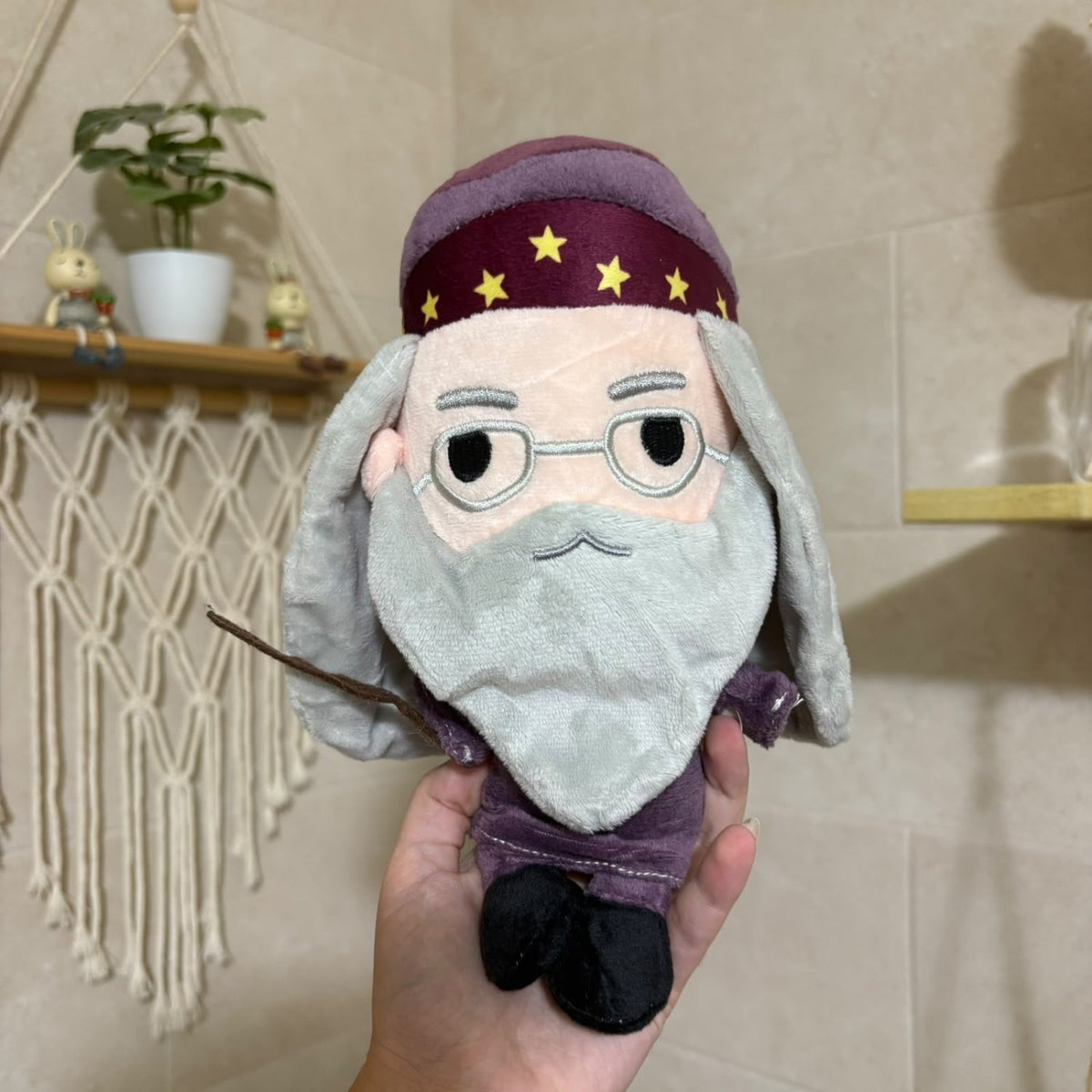 Albus Dumbledore Plush Doll – Cute Wizard Headmaster Stuffed Toy & Desk Decor - Pinky Promise