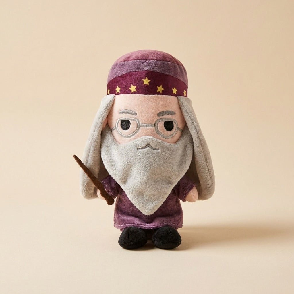 Albus Dumbledore Plush Doll – Cute Wizard Headmaster Stuffed Toy & Desk Decor - Pinky Promise