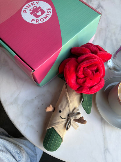 Flower / Roses bouquet plush - 30 cm