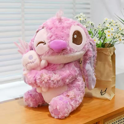 pink stitch ( angel ) plush toy - 40 cm