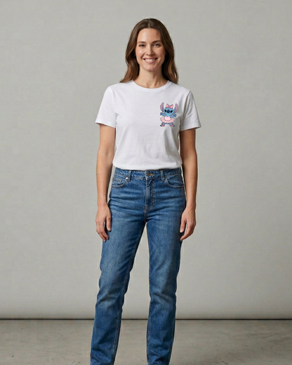 Ballerina stitch T-shirt - Close Up | Pinky Promise