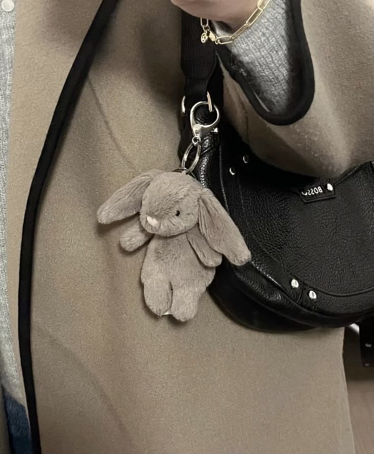 Mini Bunny plush keychain - 10 cm