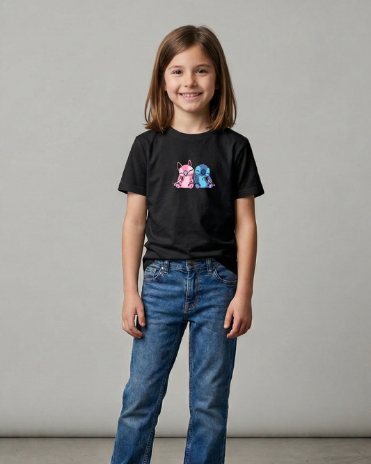 Stitch and Angel tshirt - Kids Sizes