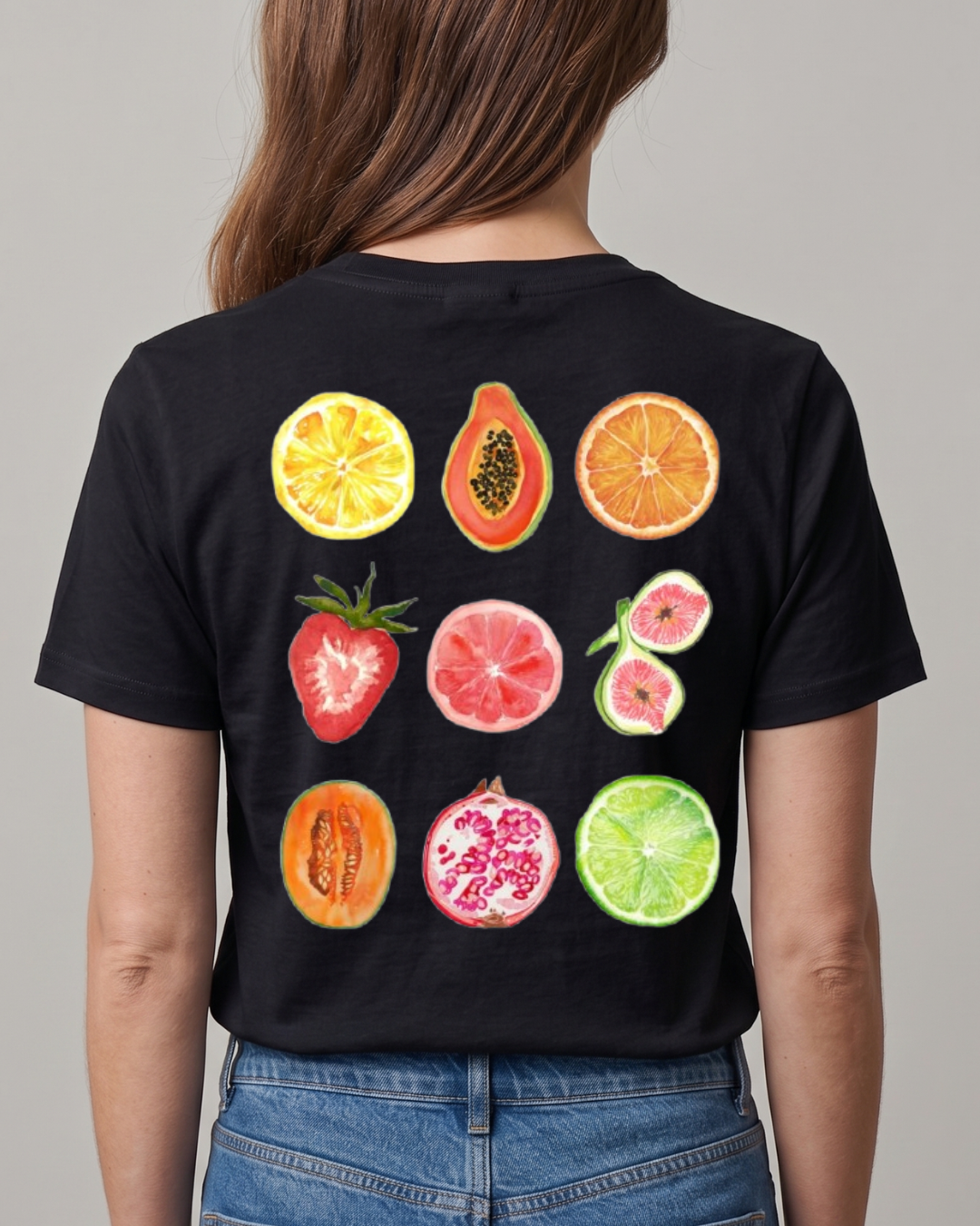 Fruits Summer T-shirt - Front and Back