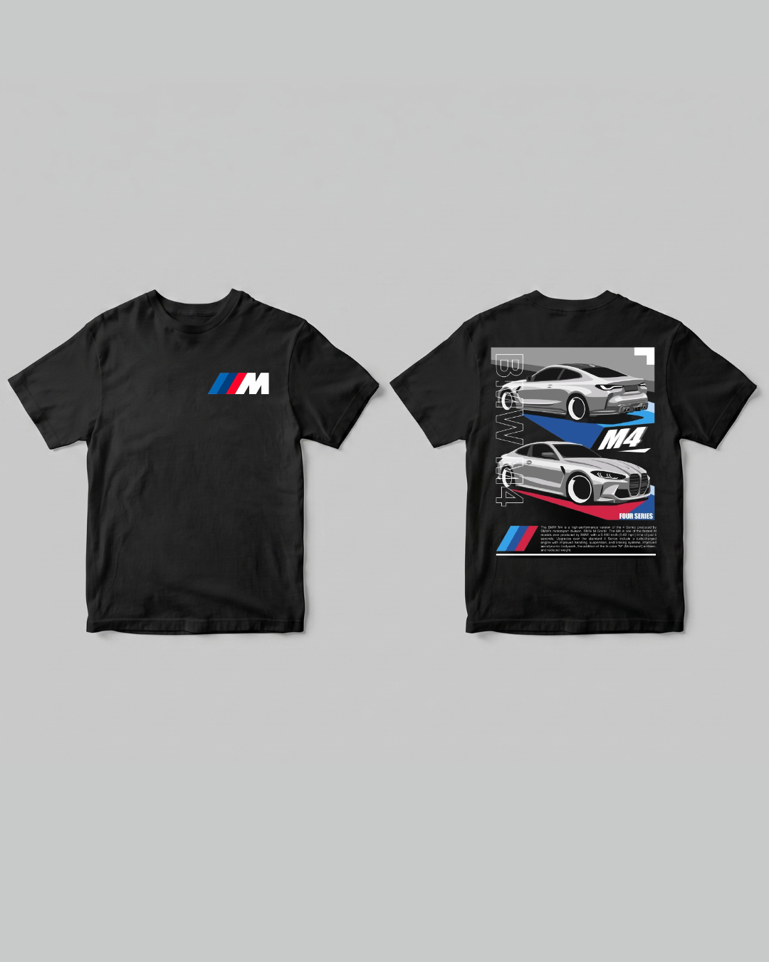 BMW M4 T-shirt - Front and back