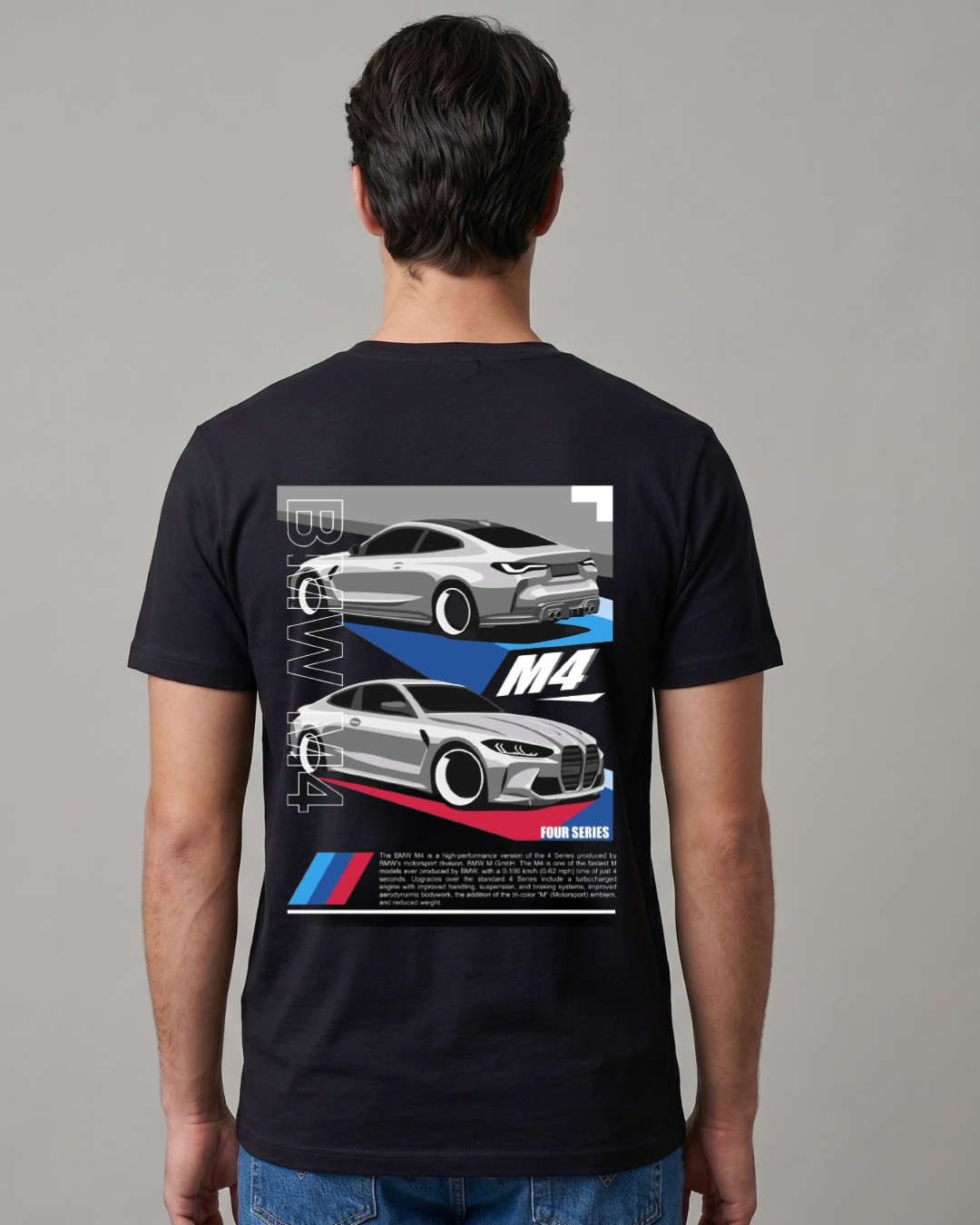BMW M4 T-shirt - Front and back