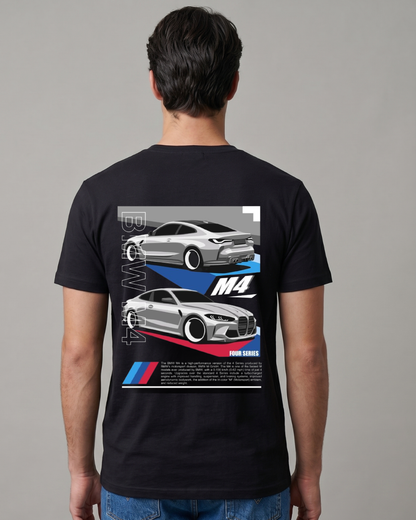 BMW M4 T-shirt - Front and back