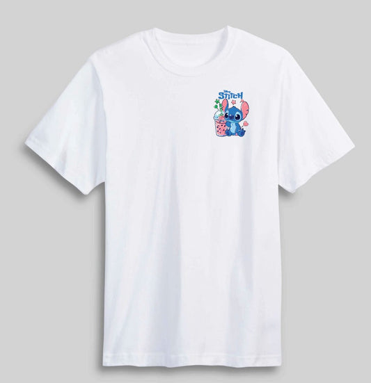 Buy boba drink Stitch T-shirt at Pinky Promise