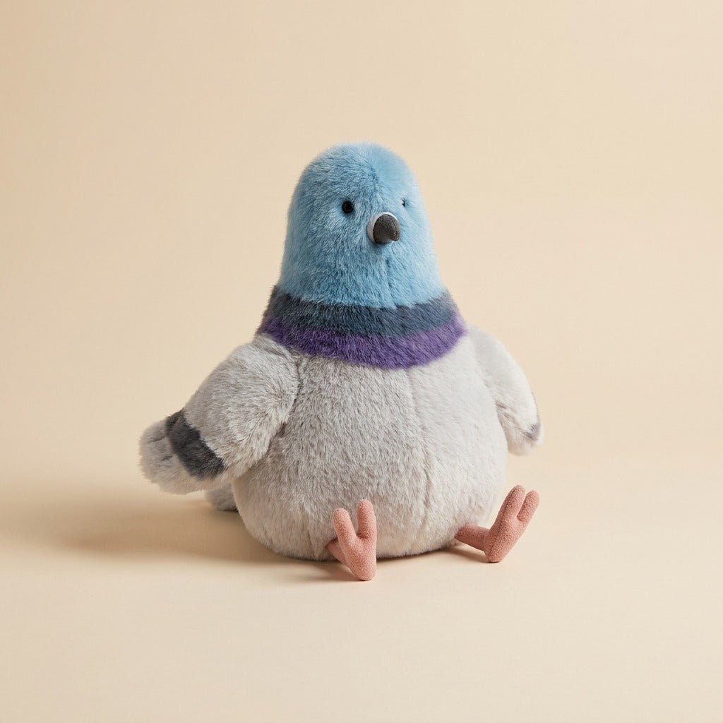 Cute Pigeon Plush Toy – Soft Chubby City Bird Stuffed Animal & Desk Decor - Pinky Promise