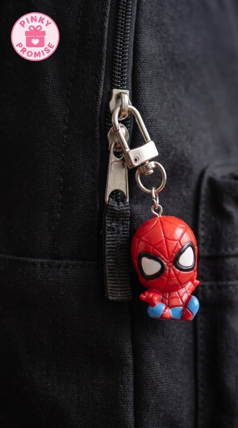 Cute Spider-Man Keychain - Pinky Promise