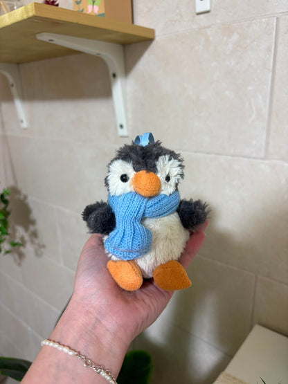 Penguin plush keychain - 10 cm