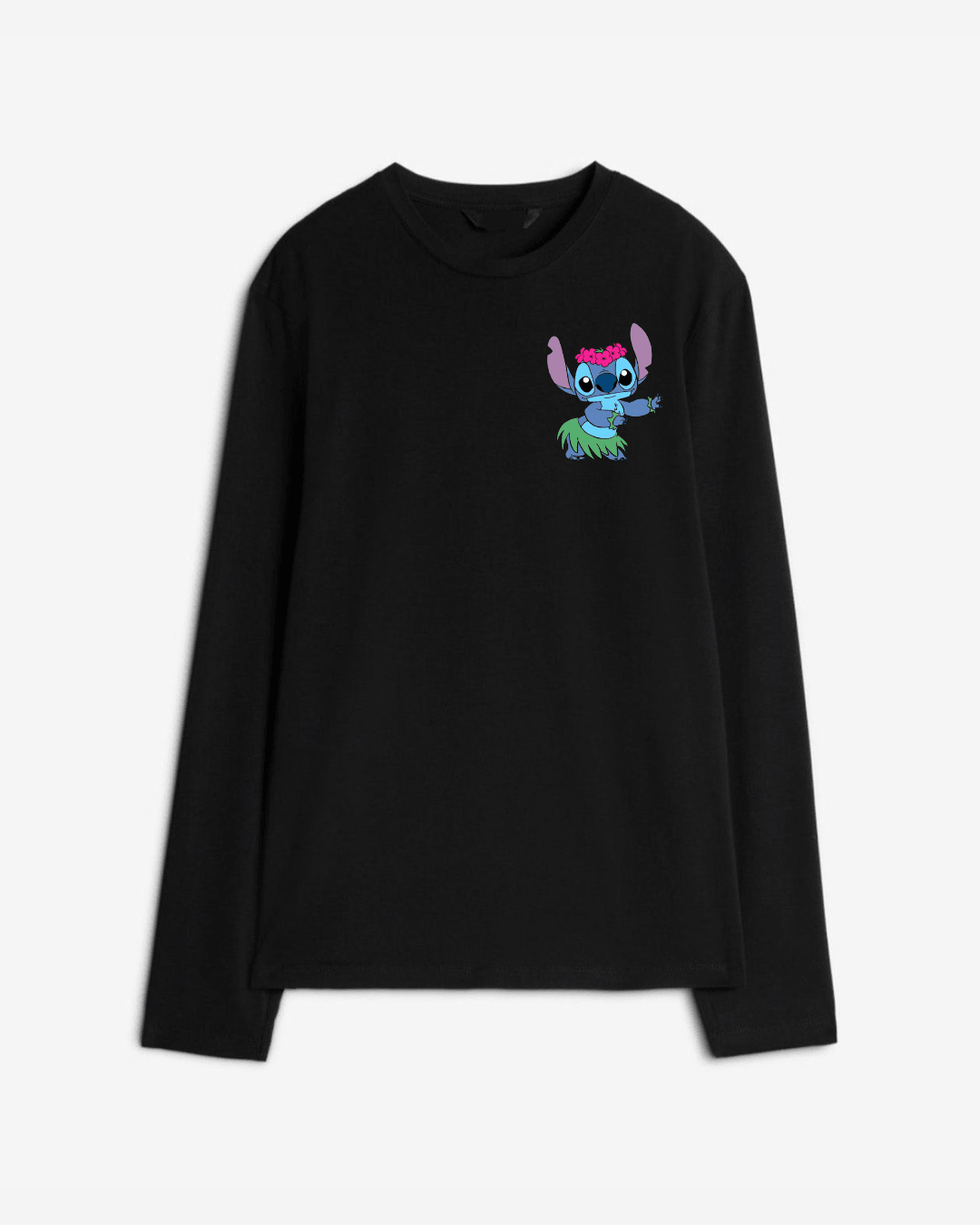 Dancing Stitch Long Sleeve Cotton T-shirt | Pinky Promise