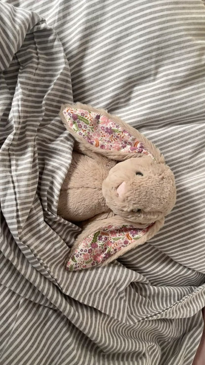 Floral Bunny plush - Biege - 30 cm