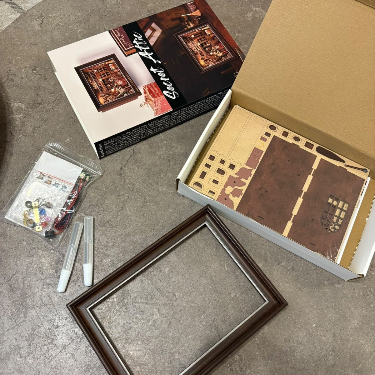 DIY Harry Potter Secret Attic Miniature Kit – 3D Light-Up Wall Frame Nook Craft - Pinky Promise