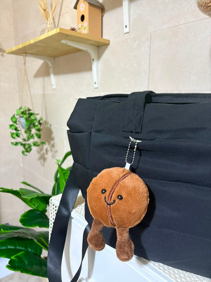 Coffee bean plush keychain - 14 cm
