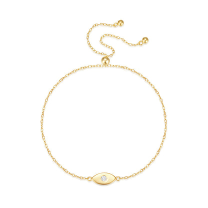 Evil Eye Charm Bracelet – 925 Sterling Silver, Gold Plated - Photo 5 | Pinky Promise
