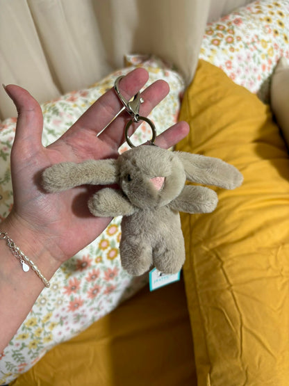 Mini Bunny plush keychain - 10 cm