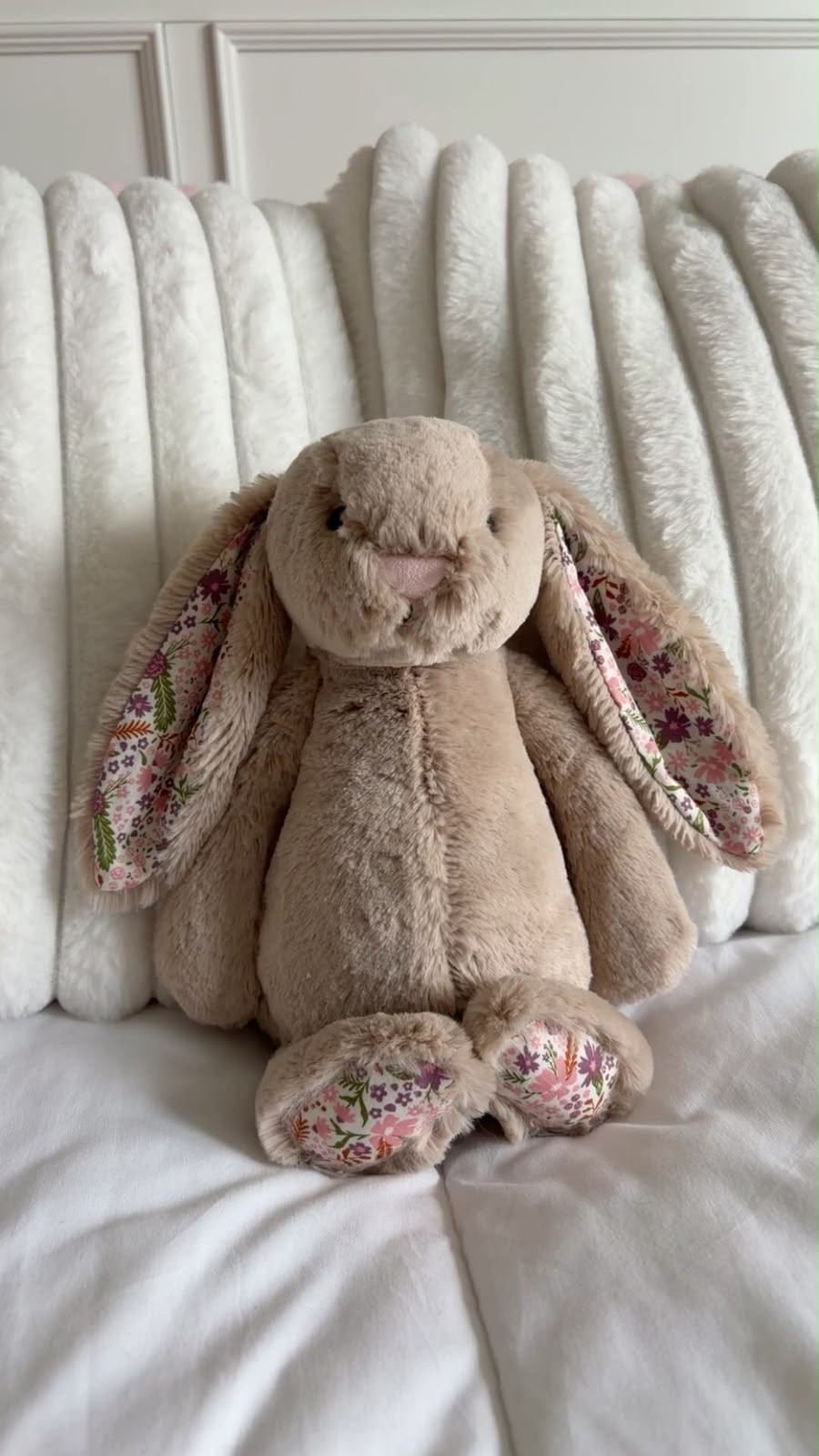 Floral Bunny plush - Biege - 30 cm - Photo 4 | Pinky Promise