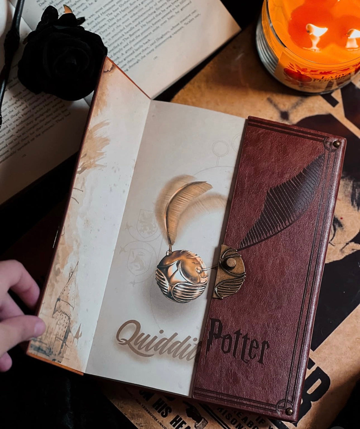 Harry Potter Golden Snitch Notebook - Close Up | Pinky Promise