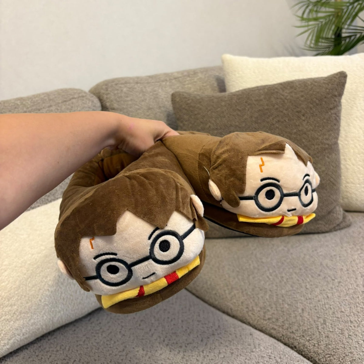 Harry Potter Plush House Slippers (Size 35-42) – Soft Plushie Slippers - Pinky Promise