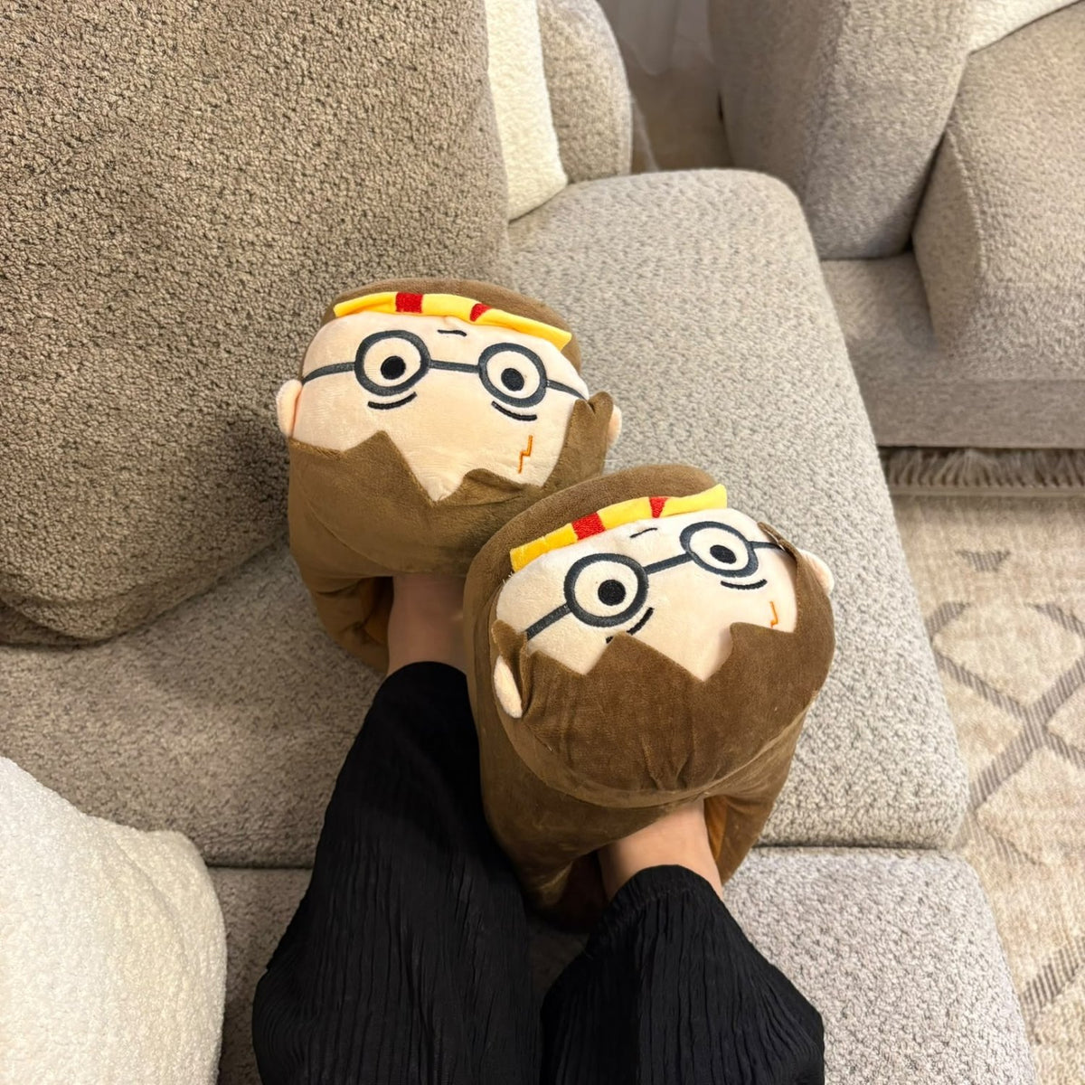 Harry Potter Plush House Slippers (Size 35-42) – Soft Plushie Slippers - Pinky Promise
