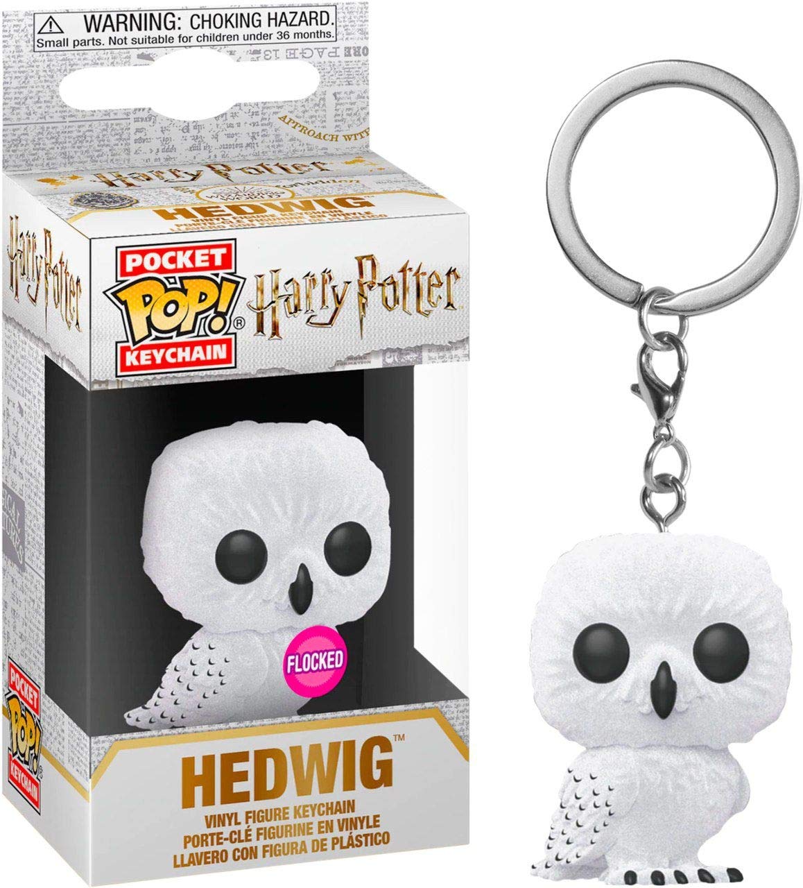 Buy Hedwid - harry potter flocked keychain at Pinky Promise