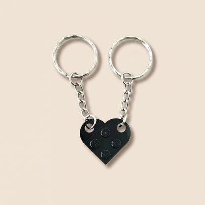 black heart keychains