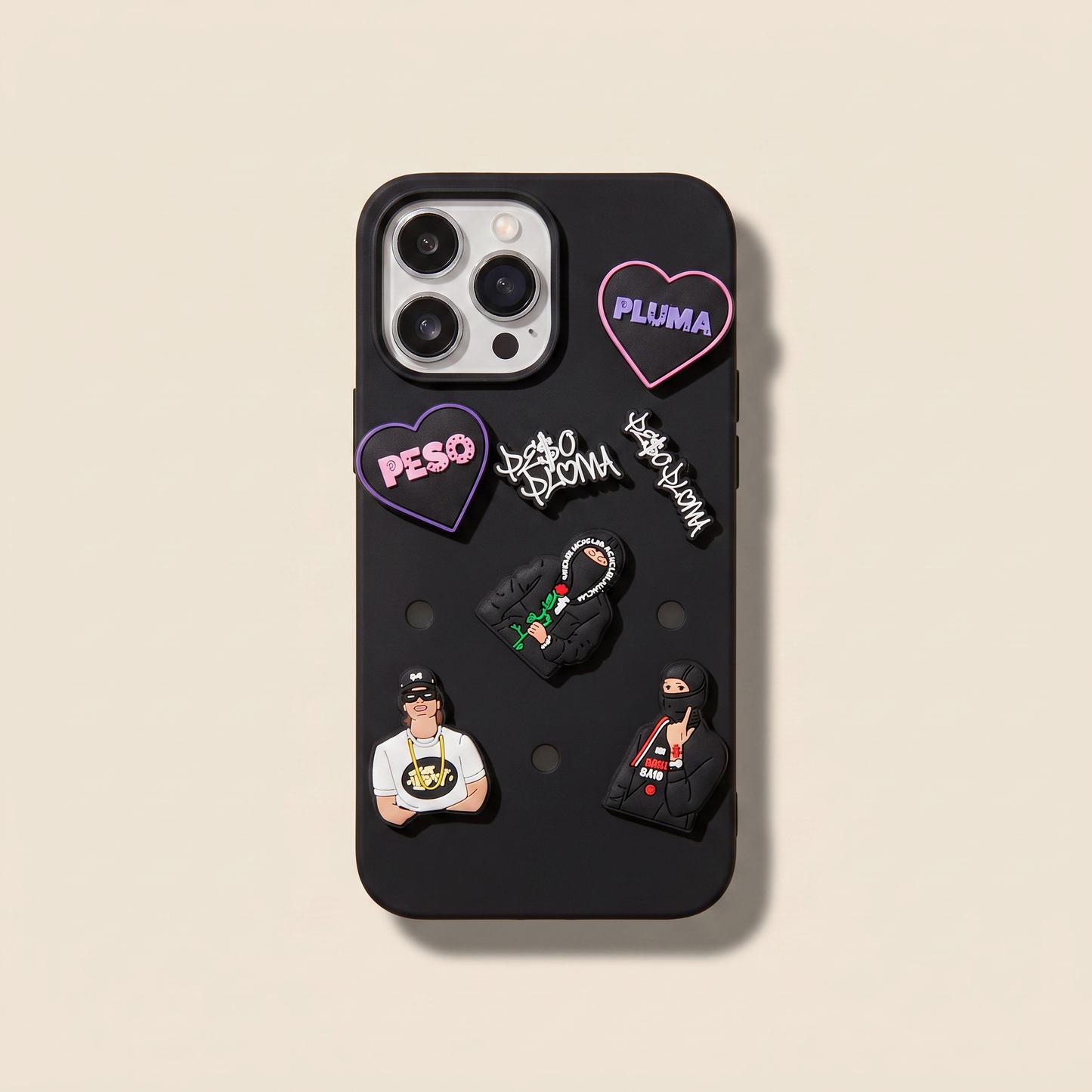 Black charm case