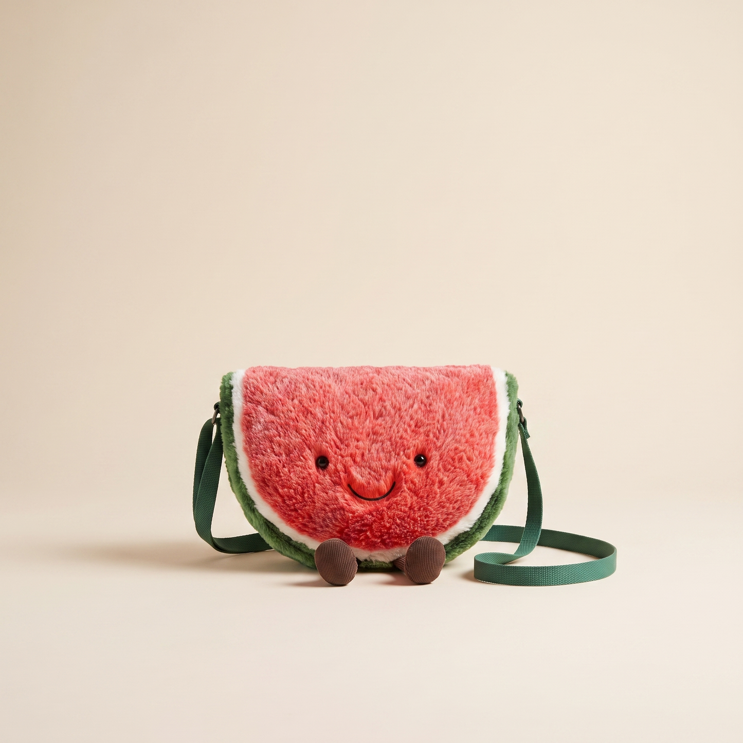 Plush Watermelon Crossbody Bag