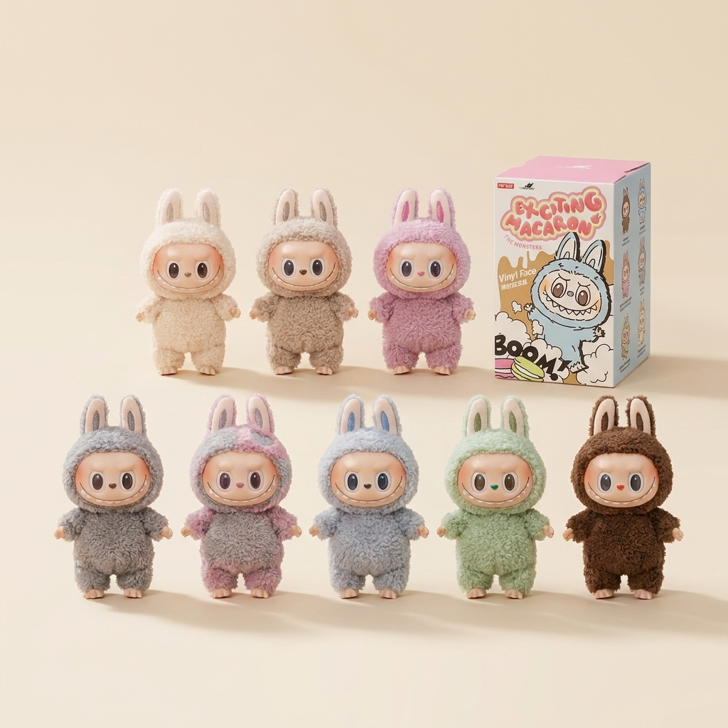 Bubu keychain - 1st generation - exciting macaron