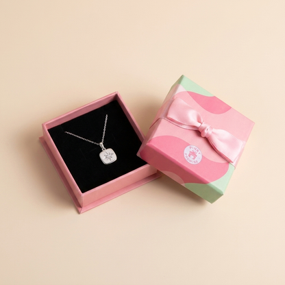 Starburst Compass Pendant Necklace - Gold Plated 925 Sterling Silver
