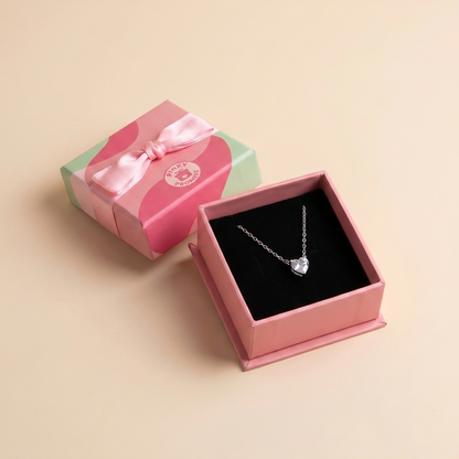 Heart Cut Solitaire Necklace – 925 Sterling Silver