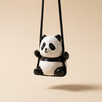 Swinging panda car decorations