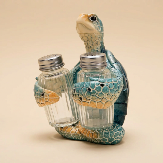Turtle salt and peper set