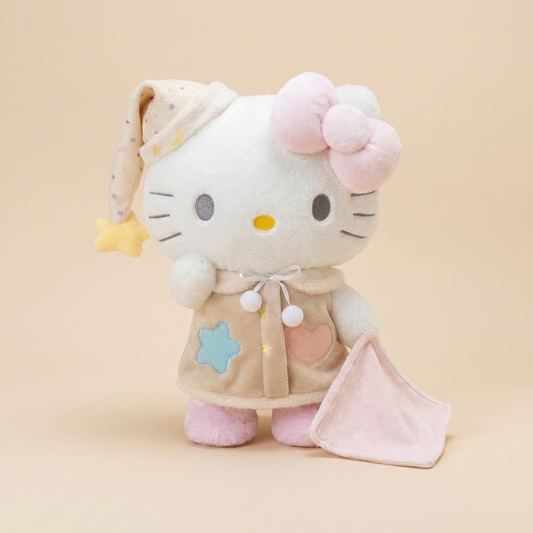 Sleepy Time Hello Kitty Plush Toy – Bedtime Pajama Cuddly Stuffed Animal - 45 cm