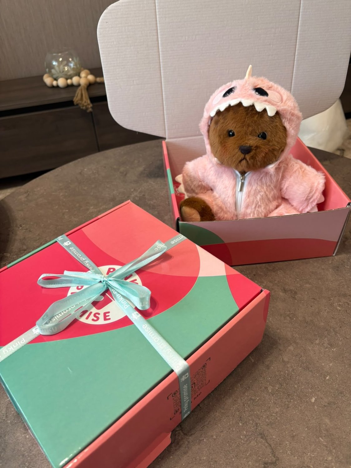 Love Me Bear Plush Toy – 28 cm - Pinky Promise