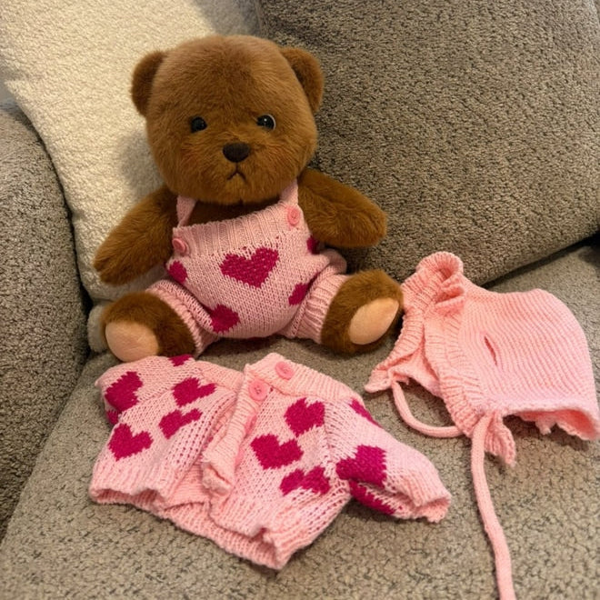 Love Me Bear Plush Toy – 28 cm - Pinky Promise