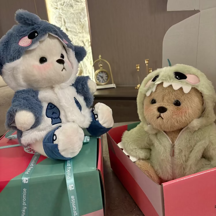 Love Me Bear Plush Toy – 28 cm - Close Up | Pinky Promise