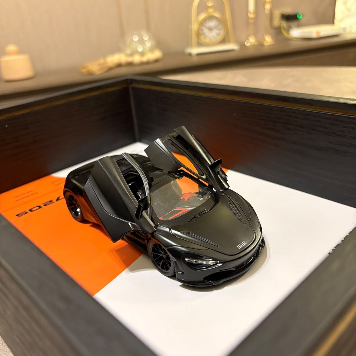 McLaren 720S 3D Shadow Box Wall Art - Black - 32cm x 23cm - Pinky Promise