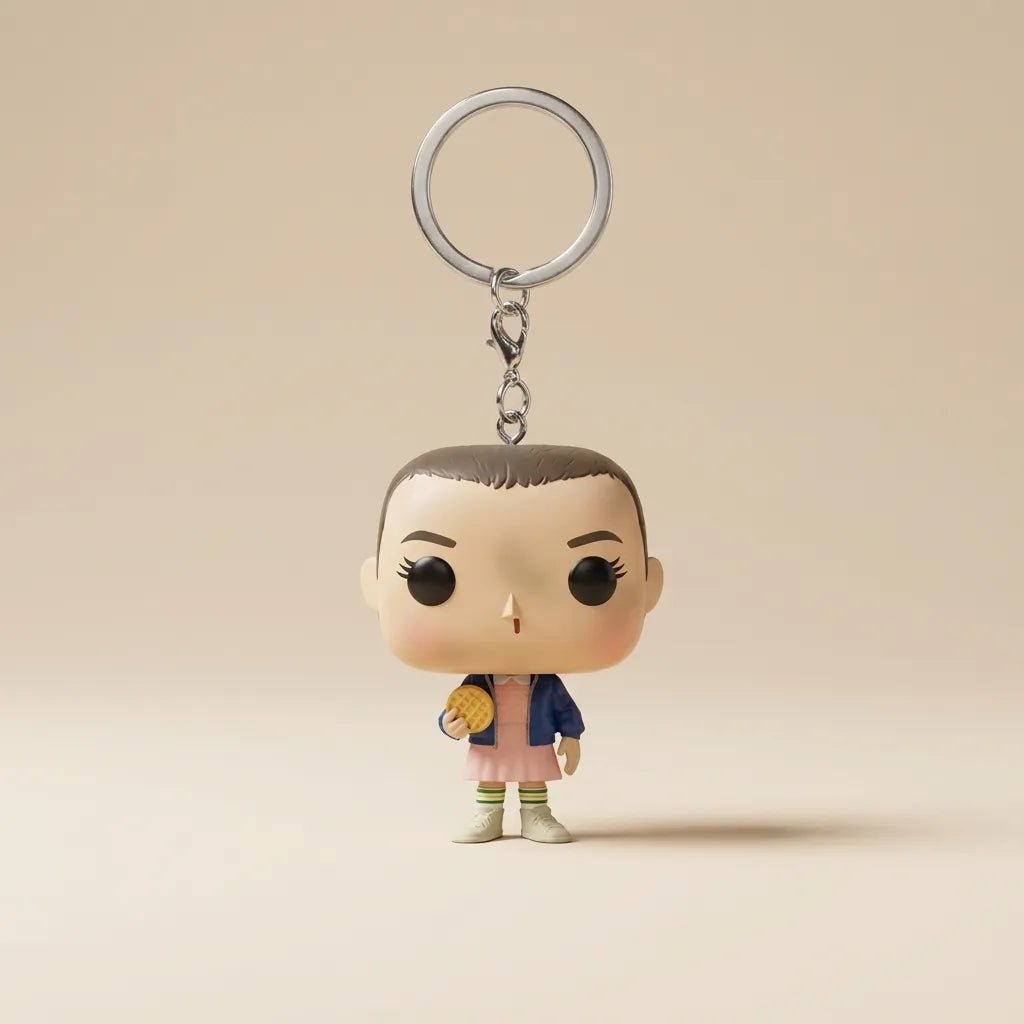 Miniature Vinyl Figure Keychain: Stranger Things - Eleven (Shaved Head Edition) - Pinky Promise