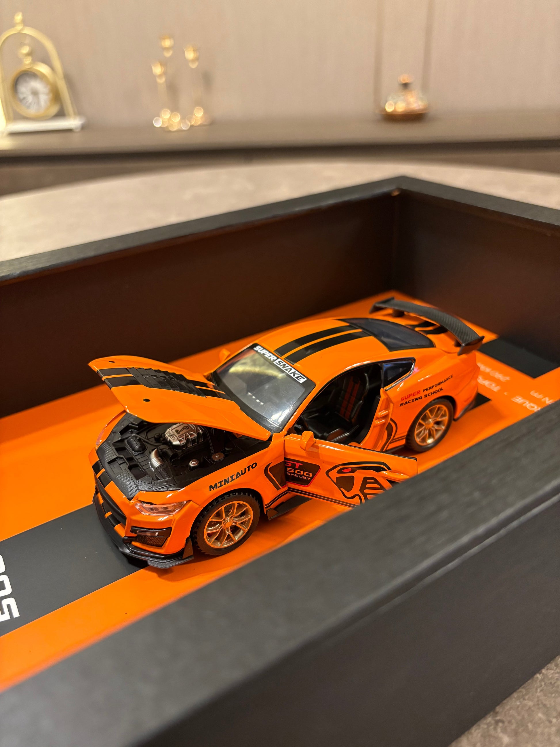 Mustang Shelby GT500 3D Shadow Box Wall Art (Orange) – 32cm x 23cm - Photo 4 | Pinky Promise