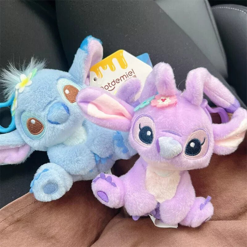 Buy Stitch and angel Plush keychains at Pinky Promise